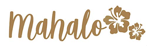 Mahalo Hibiscus Vinyl Decal Tumblr Sticker-WickedGoodz