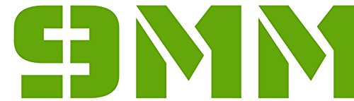 Green 9mm Vinyl Decal Transfer - Handgun Bumper Sticker - 2nd Amendment Gift-WickedGoodz