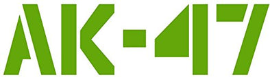Green AK47 Vinyl Window Decal Transfer - Ak-47 Bumper Sticker - 2nd Amendment Gift-WickedGoodz