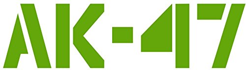 Green AK47 Vinyl Window Decal Transfer - Ak-47 Bumper Sticker - 2nd Amendment Gift-WickedGoodz