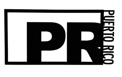 Custom Vinyl Puerto Rico Decal - PR Bumper Sticker, for Tumblers, Laptops, Car Windows - Choose Color and Size-WickedGoodz