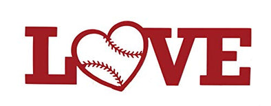Custom Baseball Love Vinyl Decal-WickedGoodz