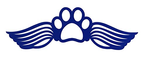 Custom Dog Paw Wings Vinyl Decal-WickedGoodz