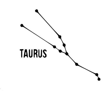 WickedGoodz Custom Vinyl Star Constellation Taurus Decal - Astronomy Zodiac Bumper Sticker, for Tumblers, Laptops, Car Windows - Pick Size and Color-WickedGoodz