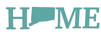 Custom Vinyl Connecticut Home Decal, CT State Bumper Sticker, for Tumblers, Laptops, Car Windows - Choose Color and Size-WickedGoodz