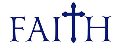Custom Christian Faith Cross Vinyl Decal-WickedGoodz