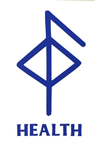 Viking Health Rune Vinyl Decal - Norse Bumper Sticker, for Laptops or Car Windows - Great Scandinavian or Icelandic Heritage Gift-WickedGoodz