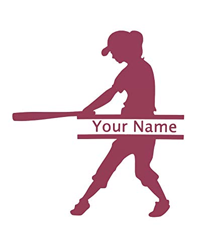 Customized Softball Vinyl Name Decal-WickedGoodz
