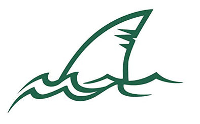 Personalized Shark Fin Vinyl Decal - Ocean Beach Bumper Sticker, for Tumblers, Laptops, Car Windows - Pick Size and Color-WickedGoodz