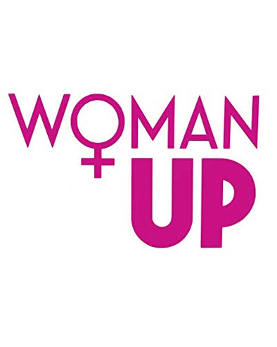 Customized Woman Up Vinyl Decal, Personalized Pro Woman Bumper Sticker, Feminist Gift-WickedGoodz