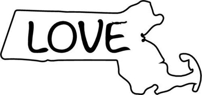 WickedGoodz Vinyl White Massachusetts Decal - State Bumper Sticker - Perfect Vacation Home Souvenir Gift-WickedGoodz