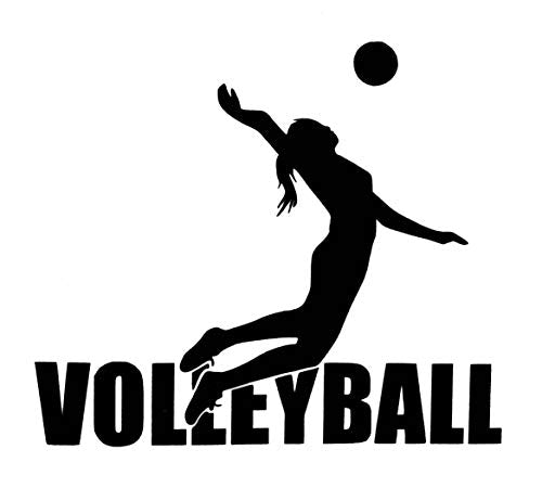 Custom Volleyball Vinyl Decal Sports Bumper Sticker-WickedGoodz