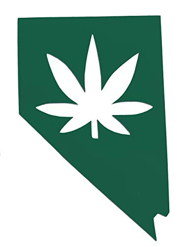 Custom Nevada Marijuana Vinyl Decal - 420 Bumper Sticker, for Tumblers, Laptops, Car Windows - Nevada Cannabis Gift-WickedGoodz