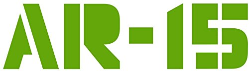 Green AR-15 Vinyl Decal - Ar15 Gun Bumper Sticker - 2nd Amendment Gift-WickedGoodz