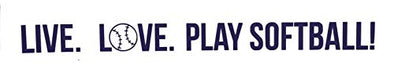 Custom Personalized Live Love Play Softball Vinyl Decal-WickedGoodz