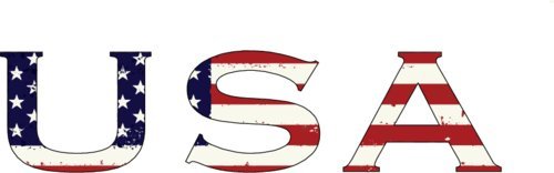 WickedGoodz Set of Two American Flag USA Vinyl Decal - Patriotic Bumper Sticker - United States Decal Gift Set-WickedGoodz