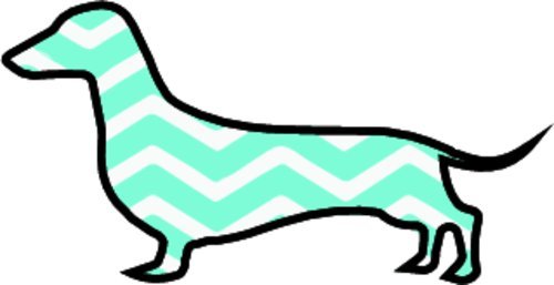 WickedGoodz Die Cut Weiner Dog Vinyl Decal - Dachshund Bumper Sticker - Perfect Dog Owner Gift-WickedGoodz