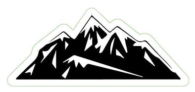 WickedGoodz Mountain Vinyl Decal Tumbler Sticker 2pcs-WickedGoodz