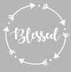 WickedGoodz Die Cut Circle Dot Blessed Decal - Inspirational Bumper Sticker - Perfect-WickedGoodz