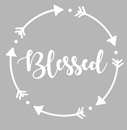 WickedGoodz Die Cut Circle Dot Blessed Decal - Inspirational Bumper Sticker - Perfect-WickedGoodz
