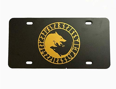 Viking ÚLFHÉÐNAR Wolf License Plate-WickedGoodz