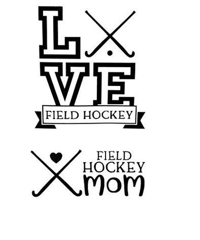 Custom Field Hockey Vinyl Decal 2pc Gift Set-WickedGoodz