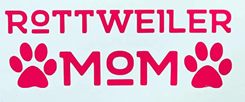 Custom Rottweiler Mom Vinyl Decal Dog Bumper Sticker-WickedGoodz