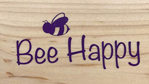Bee Happy Vinyl Decal-WickedGoodz