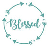WickedGoodz Die Cut Circle Dot Blessed Decal - Inspirational Bumper Sticker - Perfect-WickedGoodz