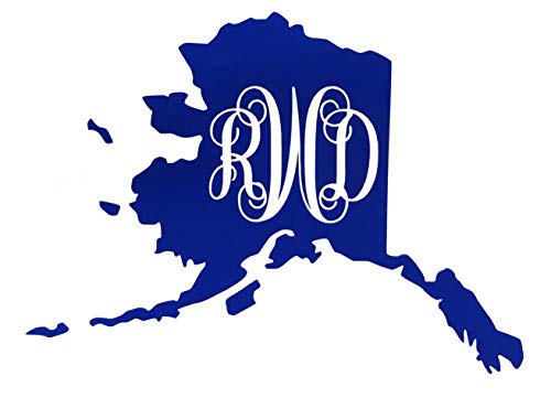 Custom Alaska Vine Monogram Vinyl Decal-WickedGoodz