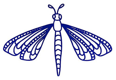 Custom Personalized Vinyl Dragonfly Decal - Bumper Sticker, for Tumblers, Laptops, Car Windows-WickedGoodz