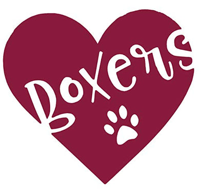Custom Boxers Heart Vinyl Decal-WickedGoodz