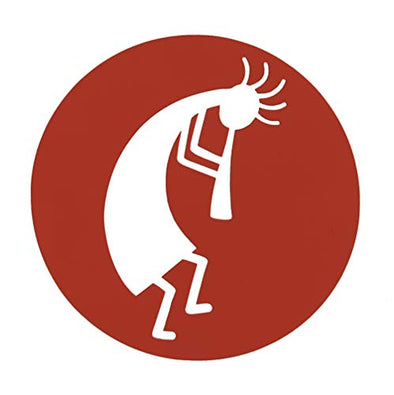 Custom Kokopelli Decal - Native American Southwestern Bumper Sticker, for Tumblers, Laptops, Car Windows, Pick Your Size and Color-WickedGoodz