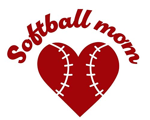 Custom Personalized Softball Mom Vinyl Decal-WickedGoodz