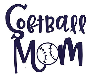 Custom Personalized Softball Mom Vinyl Decal-WickedGoodz