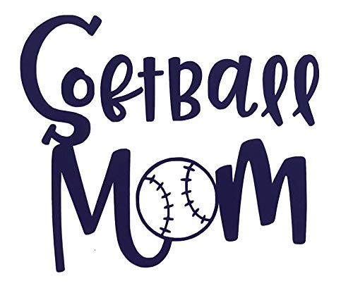Custom Personalized Softball Mom Vinyl Decal-WickedGoodz