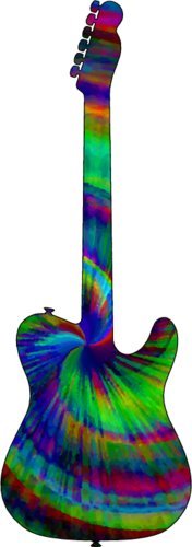 WickedGoodz (2pcs) Vinyl Tie Dye Guitar Decals - Music Bumper Sticker - Perfect Music Gift-WickedGoodz