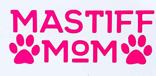 Custom Mastiff Mom Vinyl Decal Dog Bumper Sticker-WickedGoodz