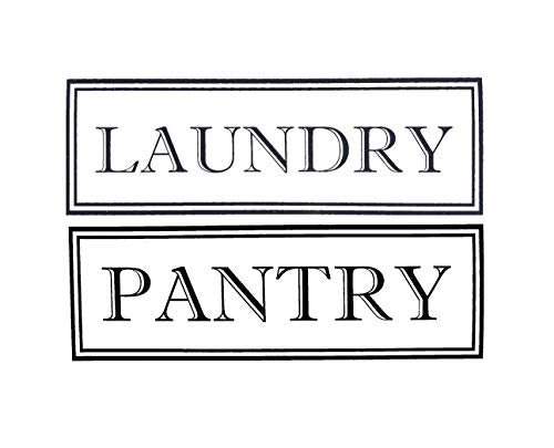 Custom Vinyl Laundry & Pantry Room Decals - 2Pc Set-WickedGoodz