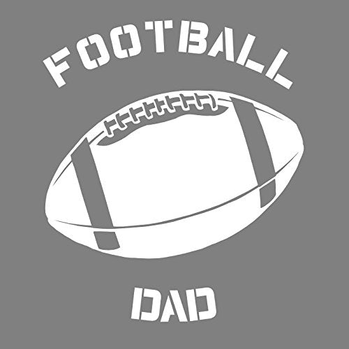 WickedGoodz Proud Football Dad Vinyl Decal Transfer - Football Bumper Sticker - Perfect Pigskin Gift-WickedGoodz