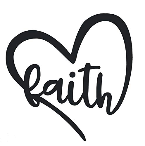 WickedGoodz Heart Shaped Bumper Sticker - Perfect Faith Gift-WickedGoodz