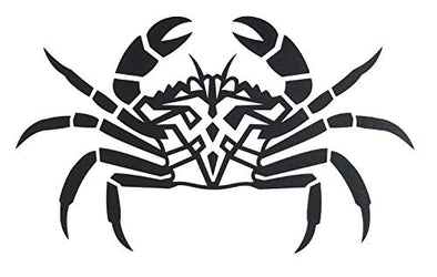 Custom Tribal Crab Vinyl Decal-WickedGoodz