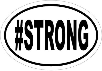 WickedGoodz Oval # Strong Vinyl Decal - Inspirational Bumper Sticker - Perfect Inspirational Gift-WickedGoodz