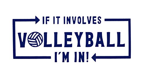 Custom Volleyball Vinyl Decal Sports Bumper Sticker-WickedGoodz