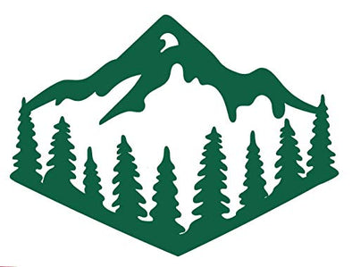 Custom Outdoor Lover Mountain Vinyl Decal - Hiking Bumper Sticker, for Tumblers, Laptops, Car Windows-WickedGoodz