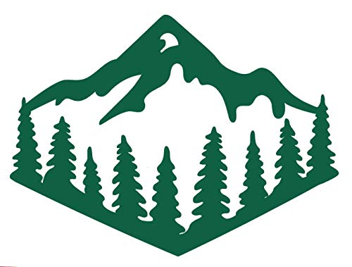 Custom Outdoor Lover Mountain Vinyl Decal - Hiking Bumper Sticker, for Tumblers, Laptops, Car Windows-WickedGoodz