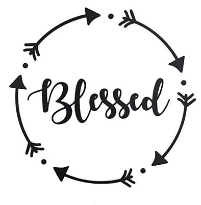 WickedGoodz Die Cut Circle Dot Blessed Decal - Inspirational Bumper Sticker - Perfect-WickedGoodz