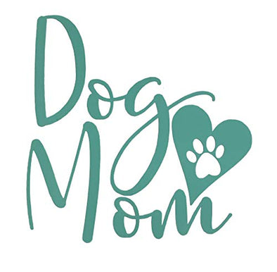 Custom Dog Mom Heart Vinyl Decal-WickedGoodz