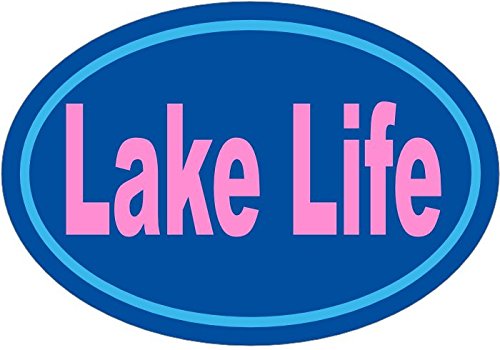 WickedGoodz Blue Pink Lake Life Vinyl Decal - Bumpers Sticker - Perfect Lake Home Decor Gift-WickedGoodz
