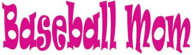 WickedGoodz Pink Baseball Mom Vinyl Decal Transfer-WickedGoodz